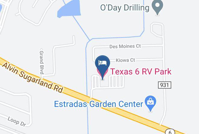 Brazoria - Texas 6 Rv Park Maps