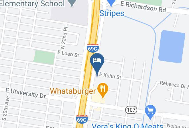 Hidalgo - Texas Inn And Suites City Center At University Dr Maps