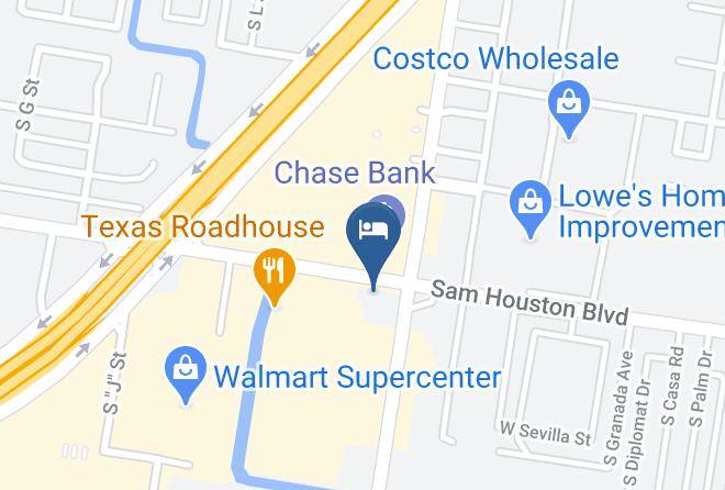 Hidalgo - Texas Inn Downtown Mcallen Airport La Plaza Mall Maps