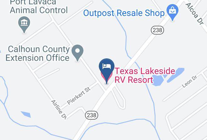 Calhoun - Texas Lakeside Rv Resort Maps