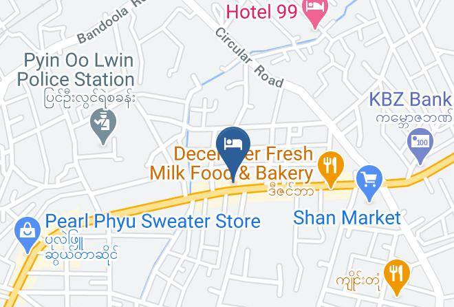 Pyinoolwin - Tha Ha Zar Ta Hotel Maps