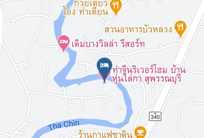 Thacheen River Home Baan Scarecrow Suphanburi Map
