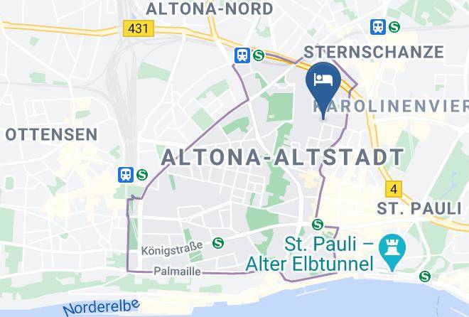 Stadt Hamburg - Thaden 88 Bed And Breakfast Maps