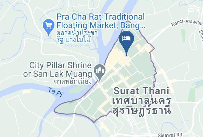 Amphoe Mueang Surat Thani - Thai Rungruang Hotel Maps
