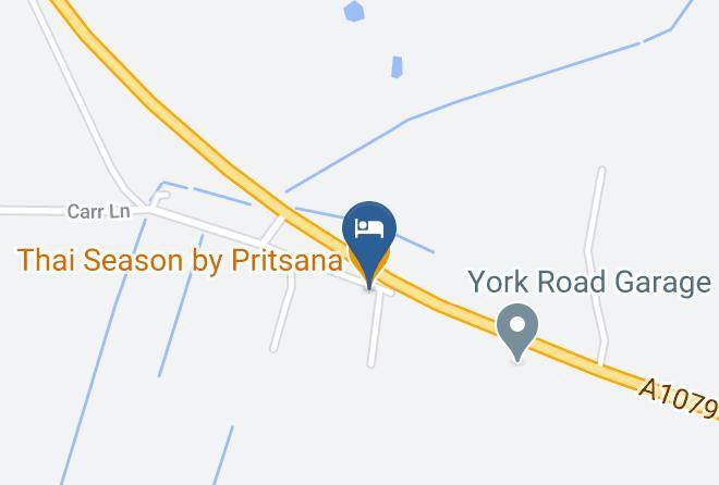 East Riding Of Yorkshire - Thai Season By Pritsana Maps