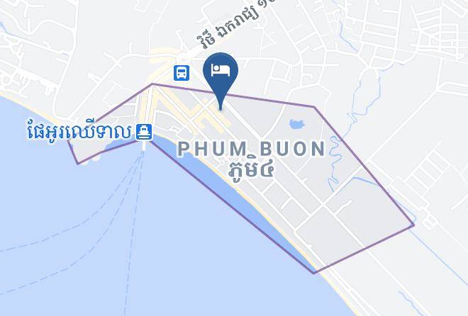 Preah Sihaknuk Town - Thai Yang Thhen Hotel Maps
