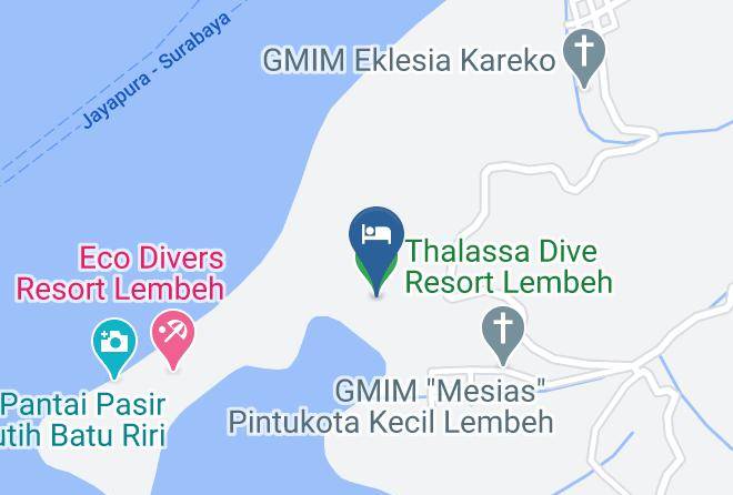 Kota Bitung - Thalassa Dive Resort Lembeh Maps