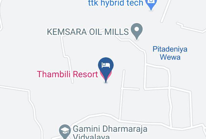Kurunegala - Thambili Resort Maps