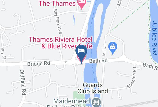 Thames Riviera Hotel & Blue River Cafe Map