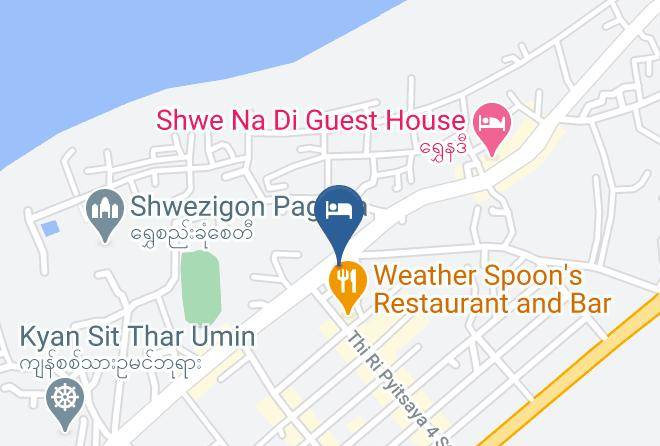 Nyaung U - Thanakha Museum Complex Hotel Burmese Only Maps