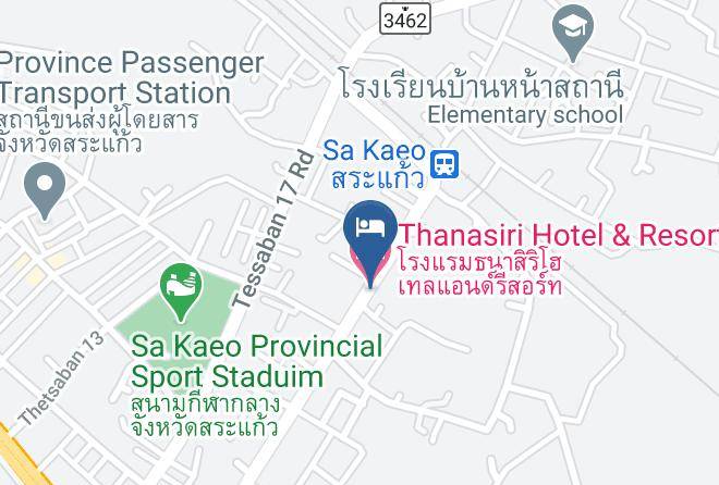 Amphoe Mueang Sa Kaeo - Thanasiri Hotel & Resort Maps