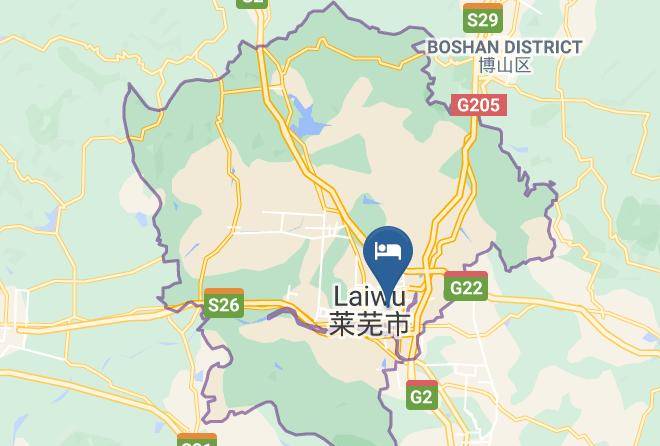 Ji Nan - Thank Hotel Laiwu Luzhong East Street Maps
