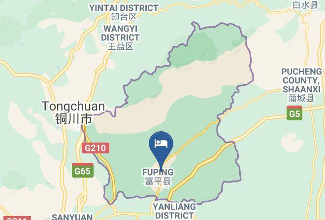 Thank Inn Chain Hotel Shanxi Weinan Fuping Town Lianhu Road Map