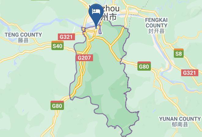 Thankou Wuzhou Cangwu Bus Station Map