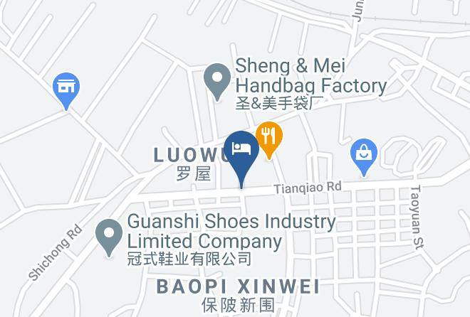 Dongguan - Thankyou Hotel Tianqiao Rd Maps
