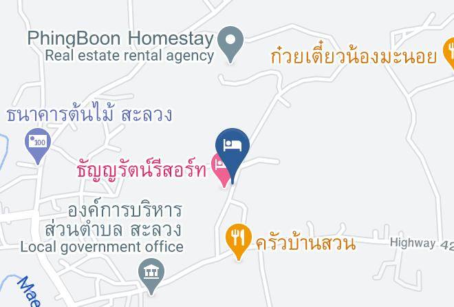 Amphoe Mae Rim - Thanyarat Resort Maps