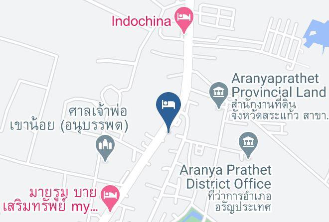 Amphoe Aranyaprathet - Thap Thong Kum Hotel Maps
