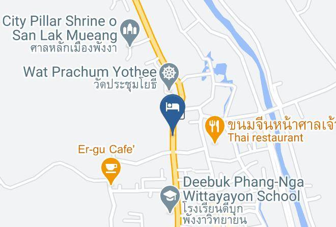 Amphoe Mueang Phang Nga - Thaweesuk Hotel Tham Nam Phut Phang Nga Maps