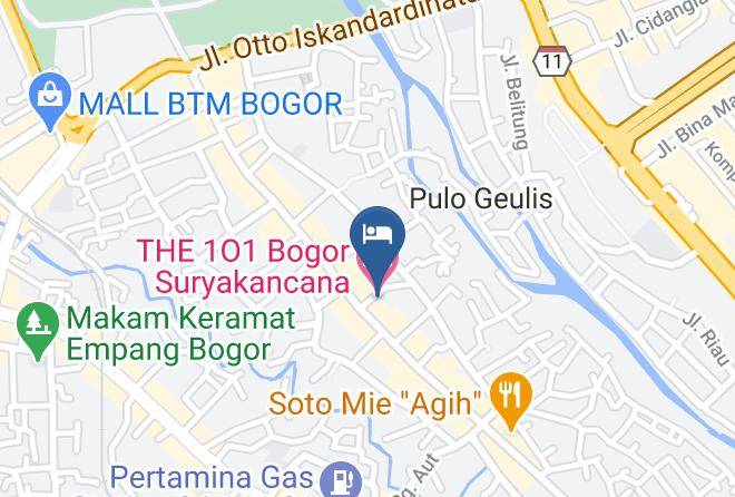 The 1o1 Bogor Suryakancana Map