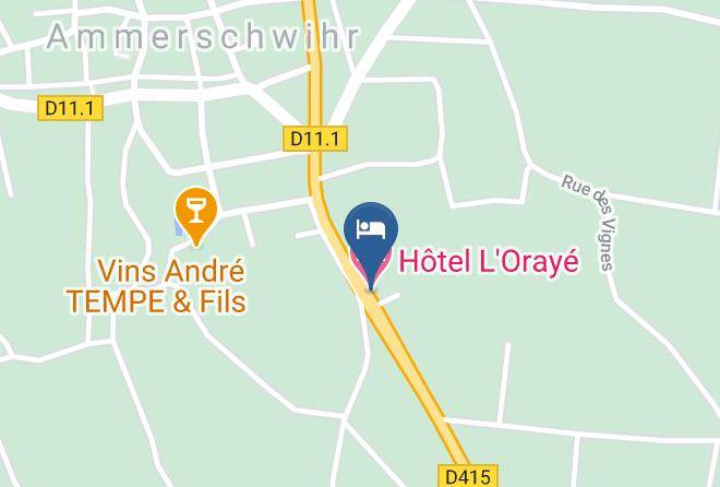 Haut Rhin - Hotel L'oraye Maps