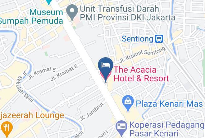 Central Jakarta - The Acacia Hotel & Resort Maps