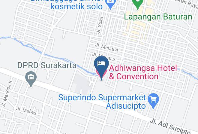 Surakarta - Adhiwangsa Hotel & Convention Maps