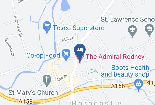 Lincs - The Admiral Rodney Hotel Maps