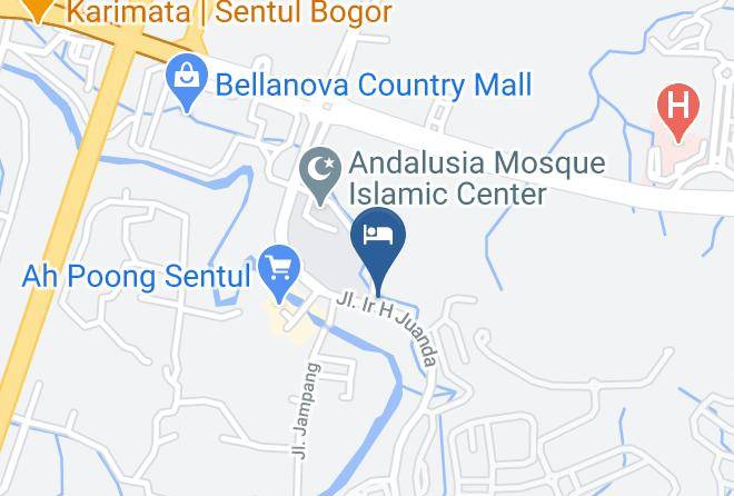 Bogor Regency - Alana Hotel Sentul City Maps