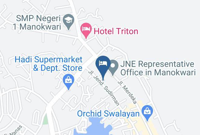 Manokwari Regency - The Alexander Hotel Maps