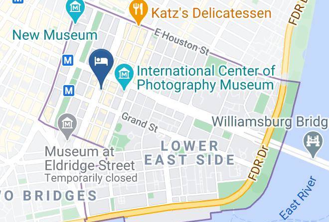New York - The Allen Hotel Maps