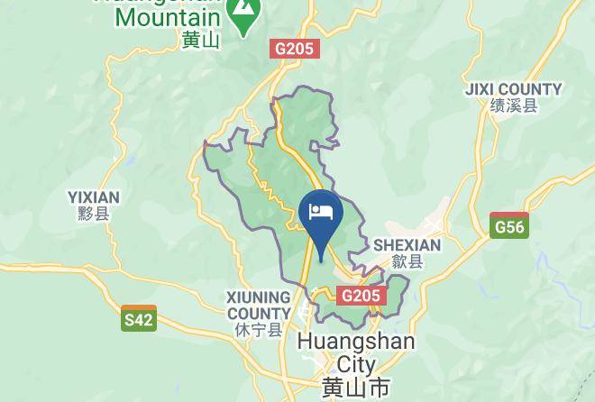 Huangshan - The Amazing Bamboo Life Country Hostel Maps