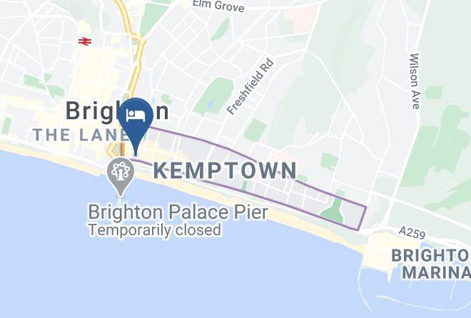 The Amsterdam Hotel Bar & Restaurant Brighton Uk Map