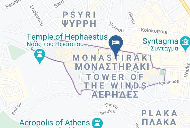Central Athens - The Ancient View Maps