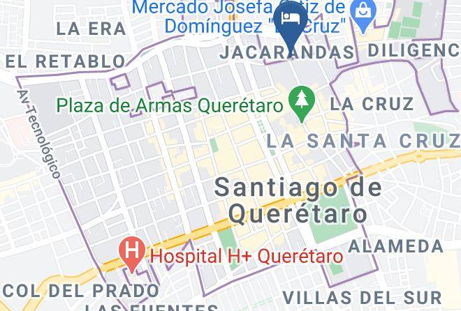 Santiago De Queretaro - The Andy Hotel Maps