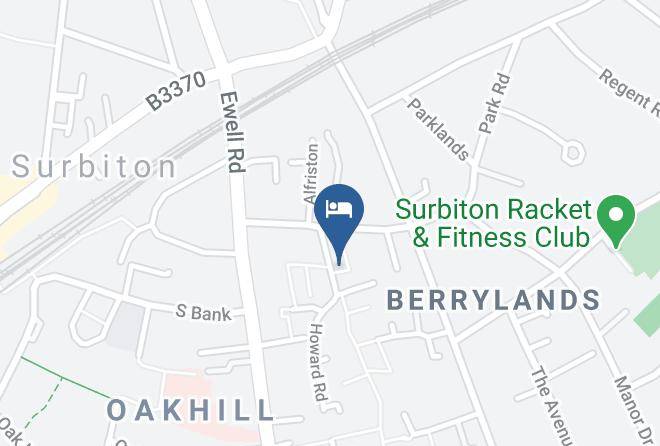 London - Surbiton Inn Bed And Breakfast Maps