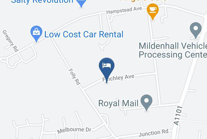 Suffolk - The Annexe At Asbit Lodge Mildenhall Maps