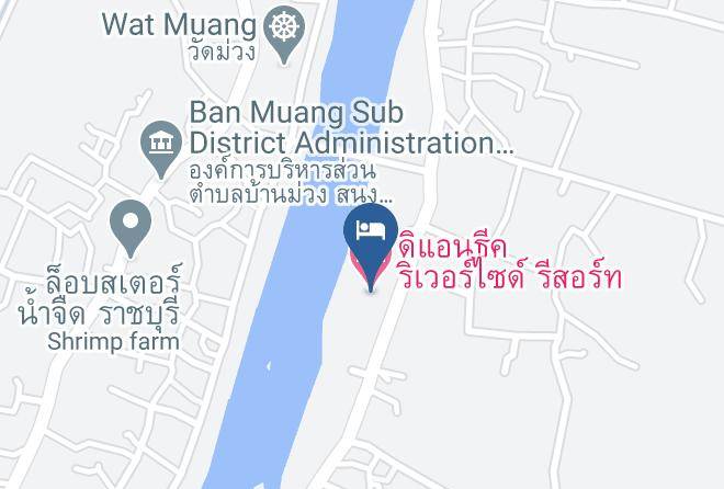 Amphoe Ban Pong - The Antique Riverside Resort & Cafe Maps