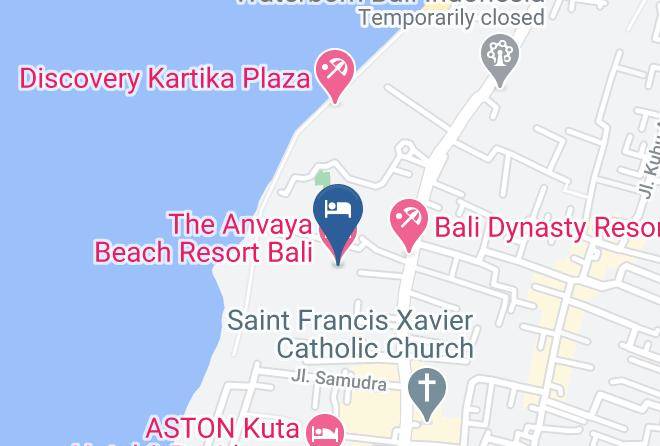 The Anvaya Beach Resort Bali Map