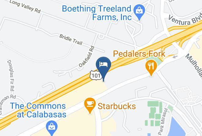 The Anza A Calabasas Hotel Map