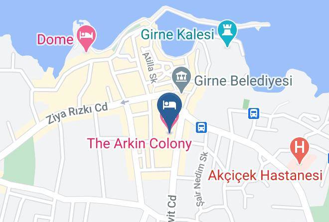 Yukari Girne - The Arkin Colony Hotel Maps