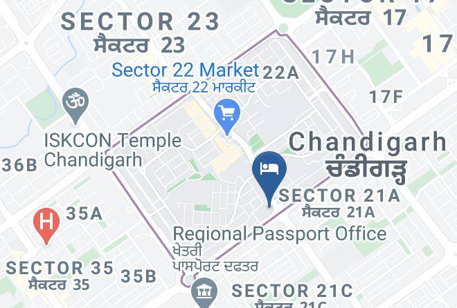 Sector 22 - The Aroma Hotel Maps