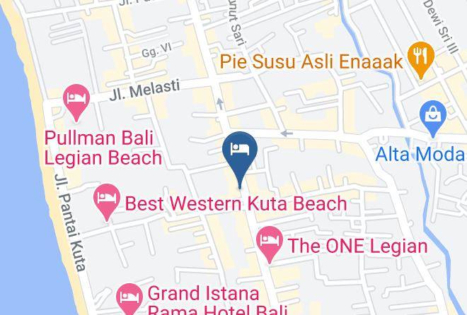 Badung Regency - The Aromas Of Bali Hotel & Residence Maps
