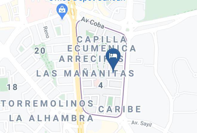 Benito Juarez - The Arrival Hotel Maps