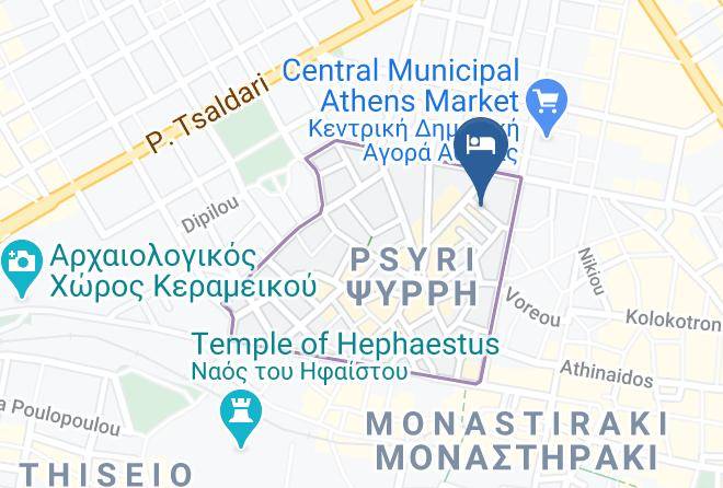 Central Athens - The Artist Athens Maps
