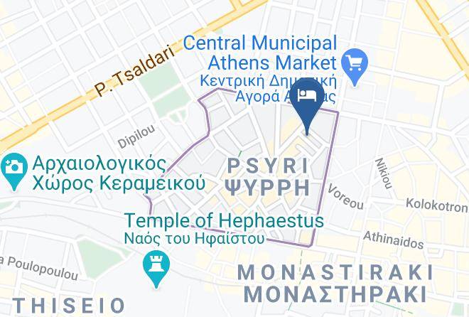 Central Athens - The Artist Athens Bar And Restaurant Maps