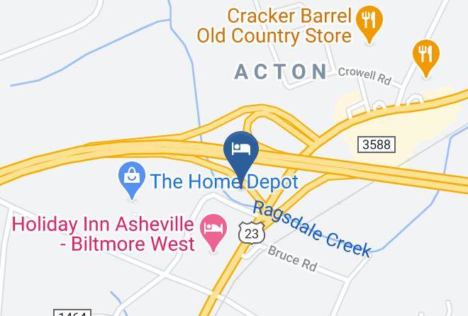 The Asheville Inn Map