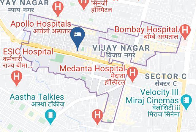The Ashoka Hotel Map - Madhya Pradesh - Indore
