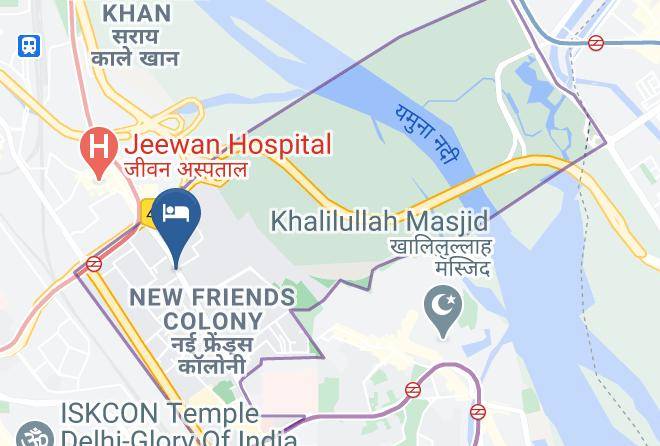 New Delhi - The Athena Hotel Maps
