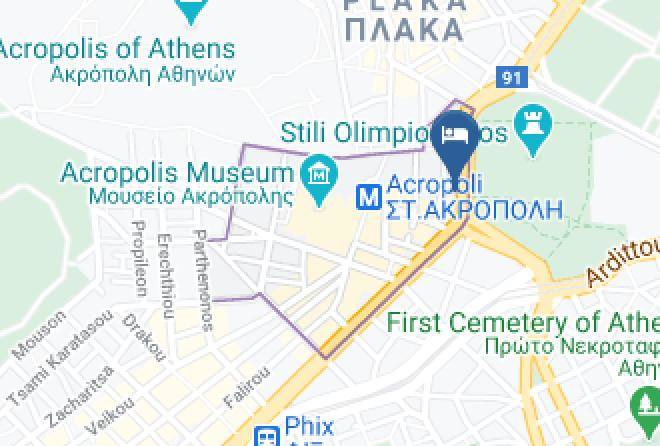 Central Athens - The Athens Gate Hotel Maps
