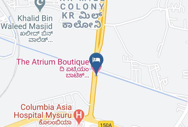 Mysore - The Atrium Boutique Hotel Maps